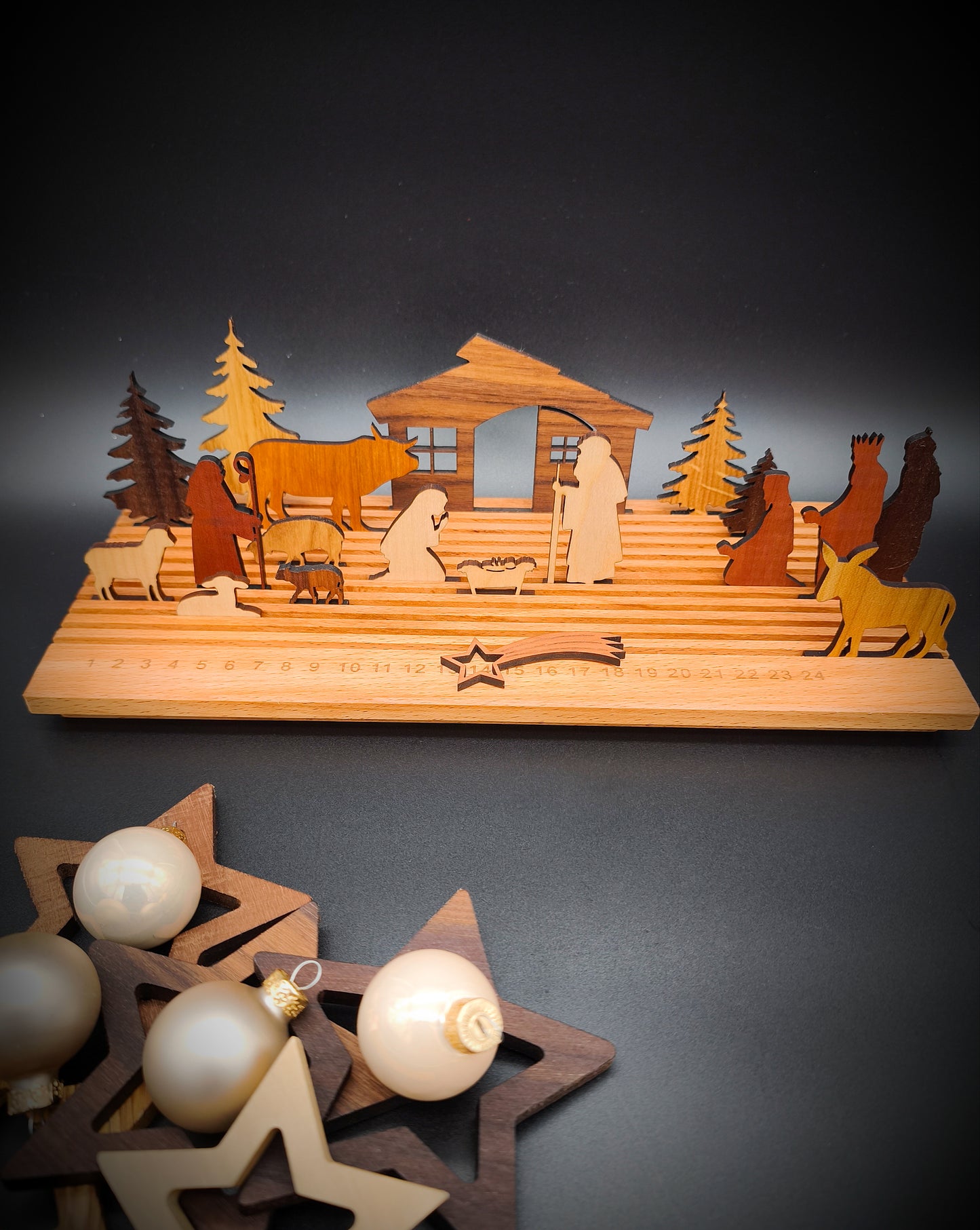 Advents-Krippe